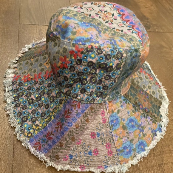 NATURAL LIFE Sandy Days Bucket Hat Watercolor Patchwork Sunny Day Boho Festival - Picture 5 of 14